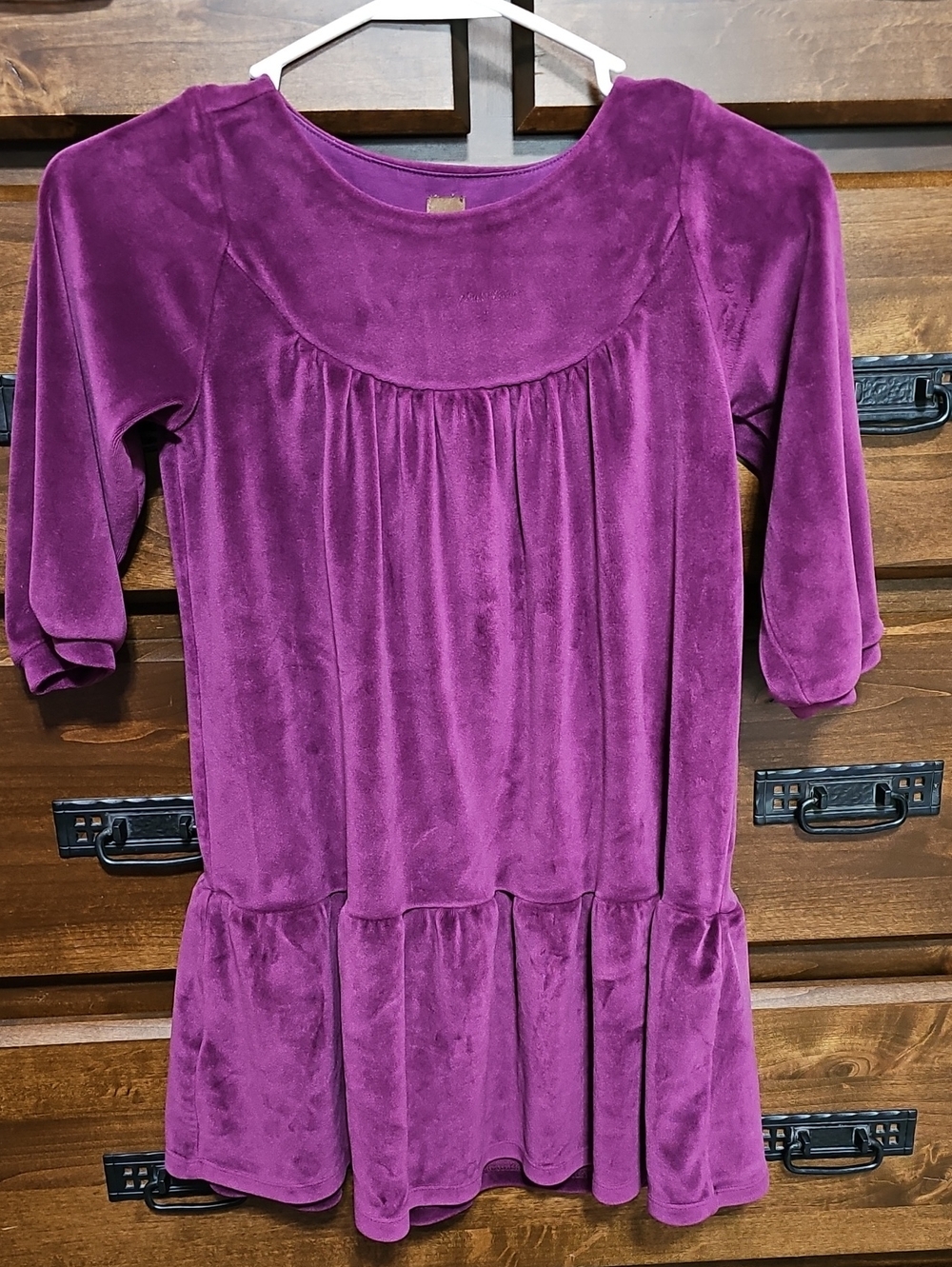 Tea Collection Elderberry Velour Dress